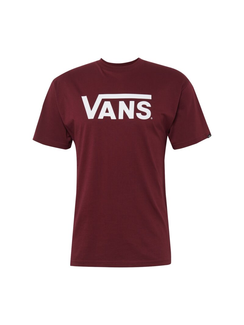 VANS Tricou 'Classic'  roșu merlot / alb