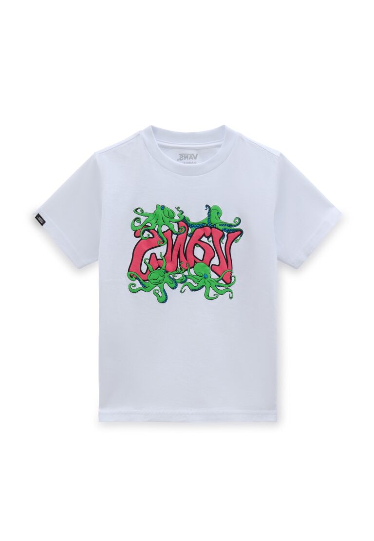 VANS Tricou 'Octo Octo'  albastru / verde iarbă / roșu pepene / alb