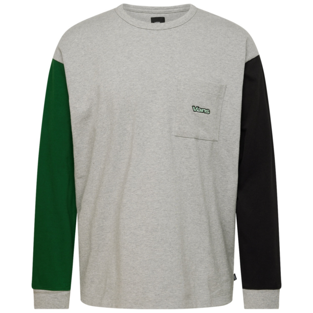 VANS Tricou 'STAUFFER'  gri amestecat / verde închis / negru