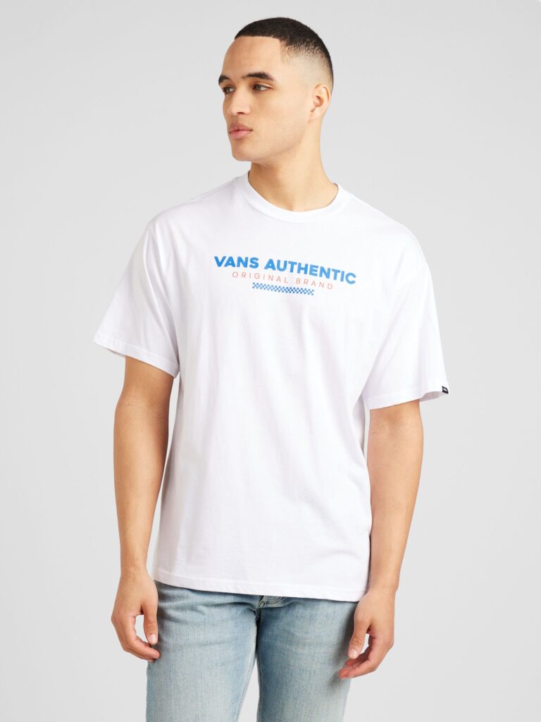 VANS Tricou  albastru / portocaliu / alb