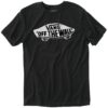 VANS Tricou  negru / alb