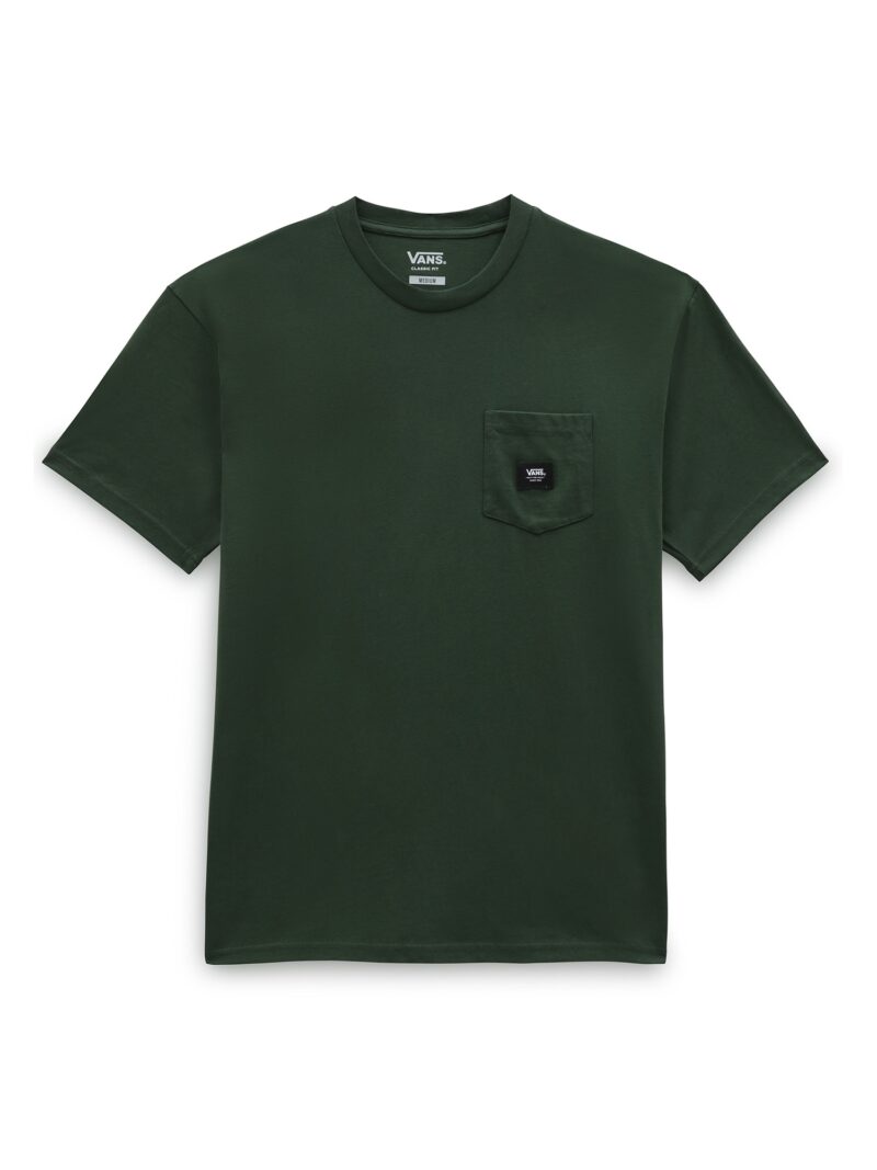 VANS Tricou  verde pin / negru / alb