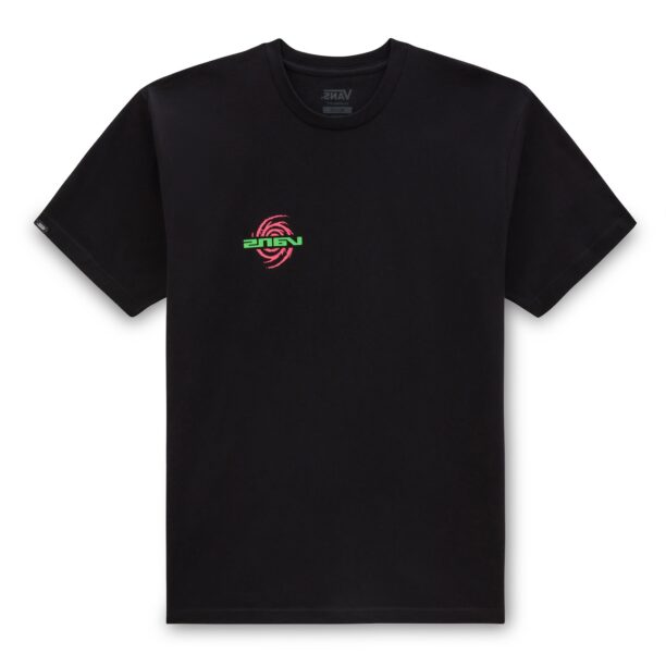 VANS Tricou  verde / roz / negru