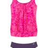 VENICE BEACH Costum de baie Tankini  lila / fucsia / roz deschis