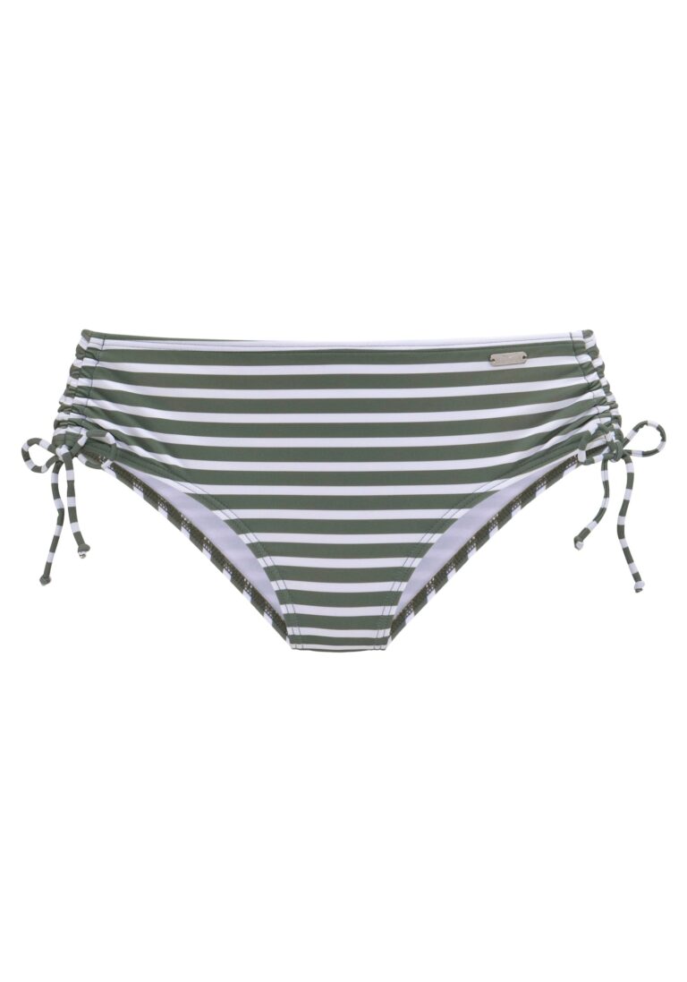 VENICE BEACH Slip costum de baie 'Summer'  verde pin / alb