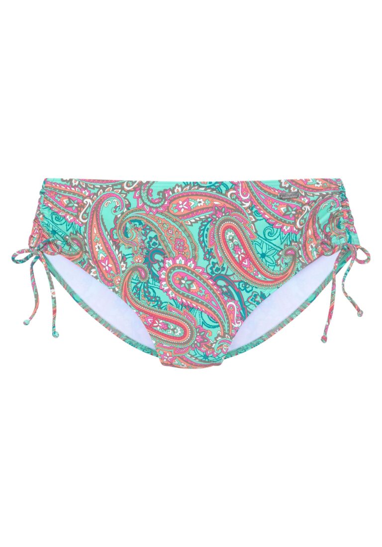 VENICE BEACH Slip costum de baie  albastru aqua / roz / alb