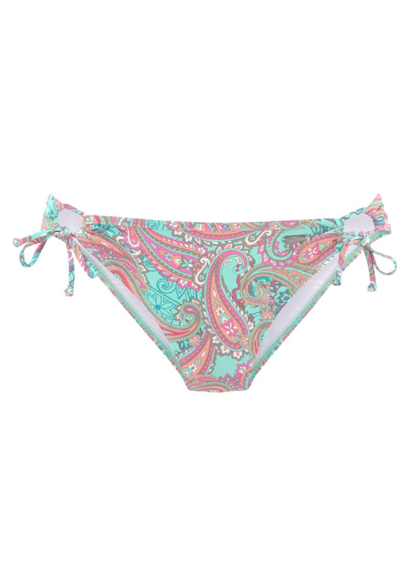 VENICE BEACH Slip costum de baie  gri taupe / verde mentă / corai / magenta / alb