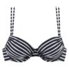 VENICE BEACH Sutien costum de baie  negru / alb