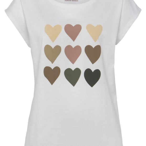 VENICE BEACH Tricou  bej / gri taupe / oliv / alb