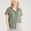 VERO MODA Bluză 'VMBumpy'  verde stuf