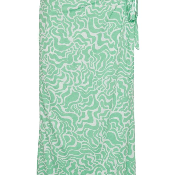 VERO MODA Fustă  verde jad / alb