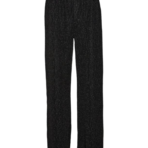 VERO MODA Pantaloni 'Kanz'  negru / argintiu