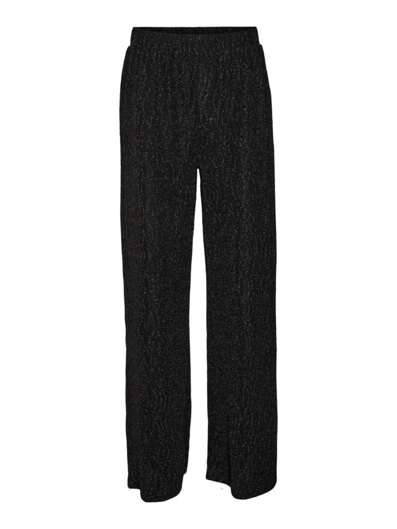 VERO MODA Pantaloni 'Kanz'  negru / argintiu