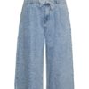 VERO MODA Pantaloni cu cute 'LESLEY'  albastru denim