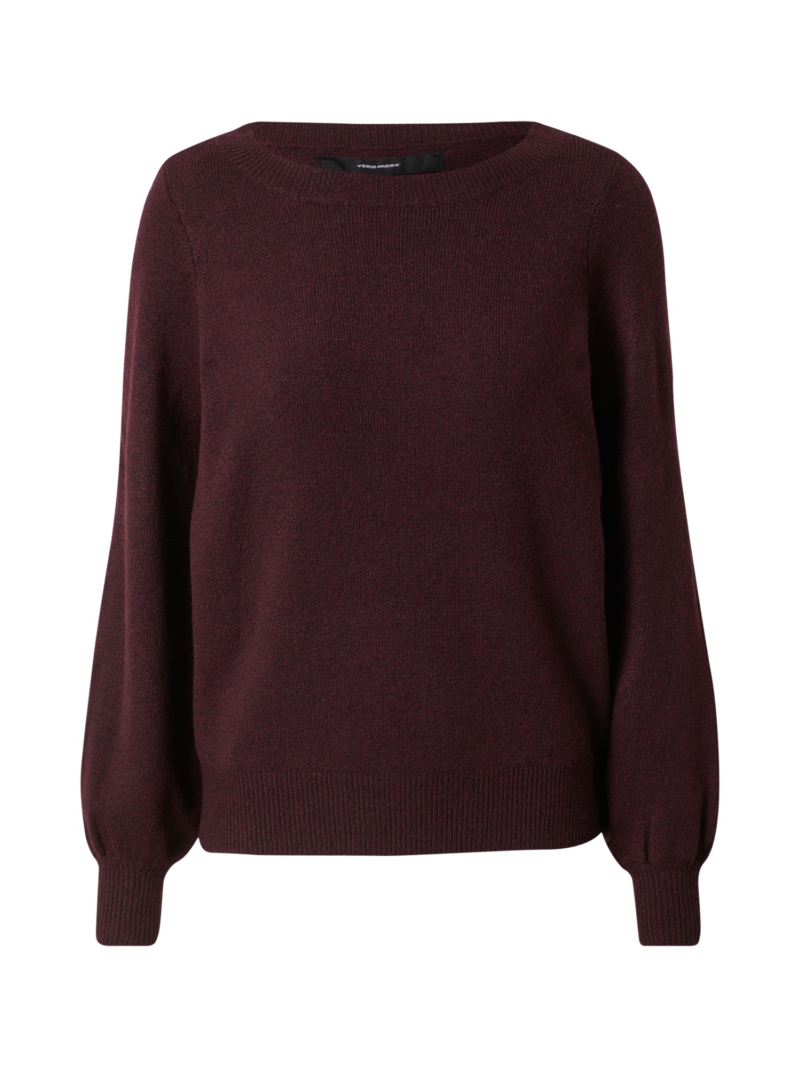 VERO MODA Pulover 'Brilliant'  roșu burgundy