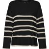 VERO MODA Pulover 'Saba'  crem / negru