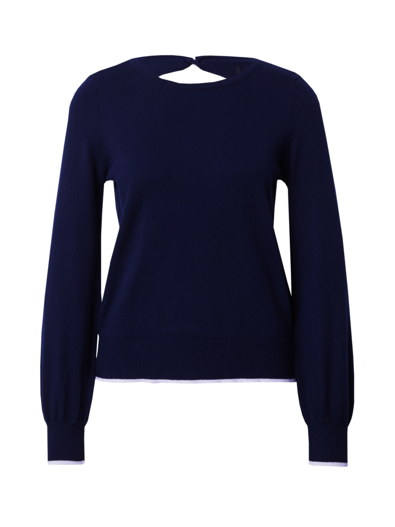 VERO MODA Pulover 'VMALMA'  bleumarin / alb