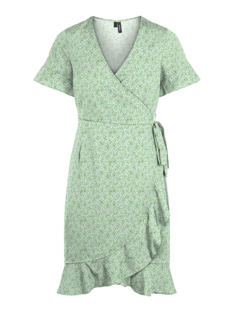 VERO MODA Rochie 'Henna'  albastru deschis / verde deschis / alb