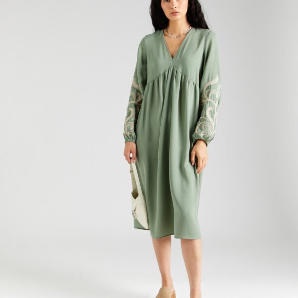 VERO MODA Rochie 'NORA'  crem / verde pastel