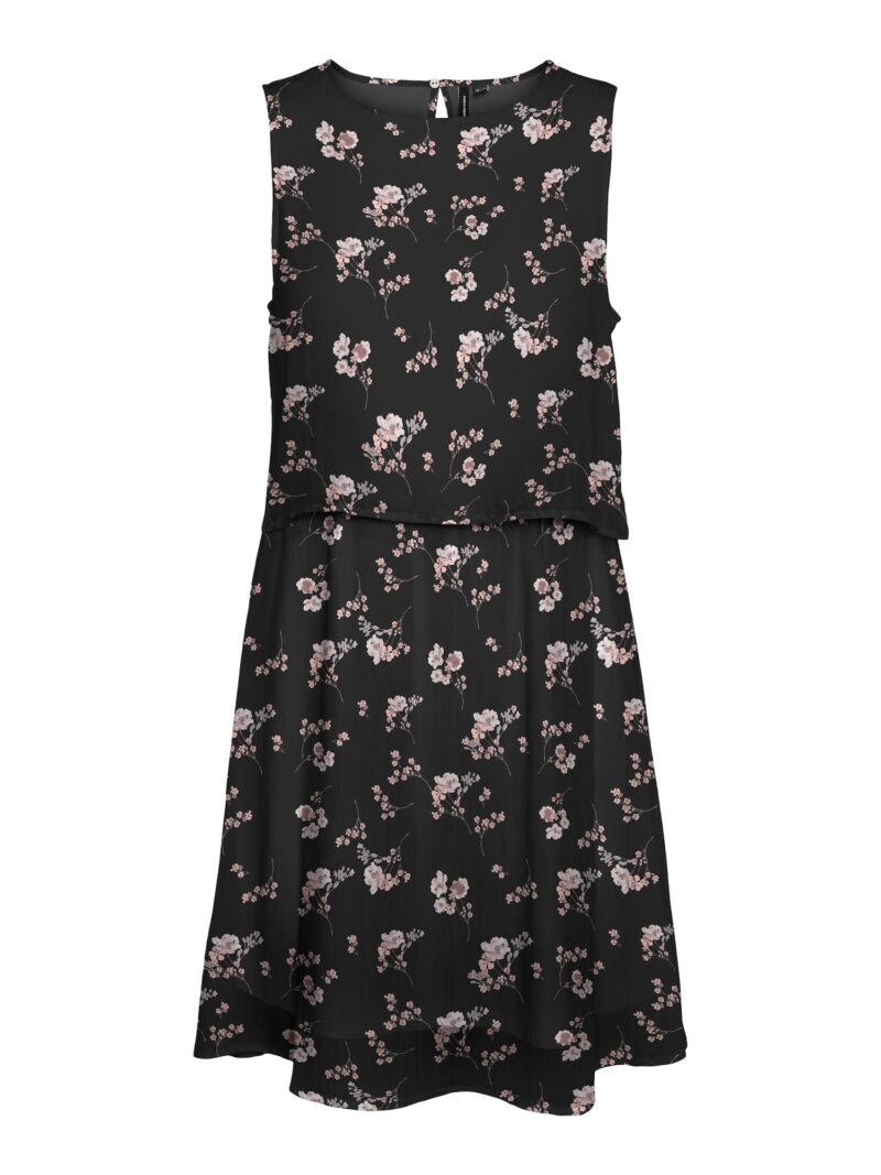 VERO MODA Rochie 'SMILLA'  roz / rosé / negru / alb