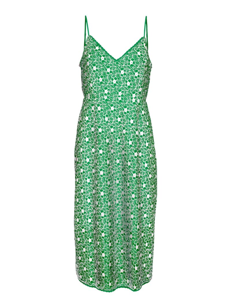 VERO MODA Rochie 'SONEY'  verde / alb