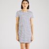 VERO MODA Rochie 'VMAbby'  albastru marin / alb