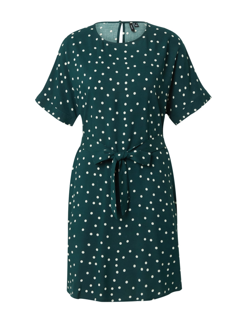 VERO MODA Rochie 'VMSophia'  verde închis / alb