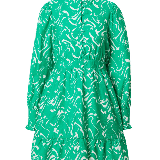 VERO MODA Rochie tip bluză 'CIA'  verde / alb