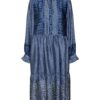 VERO MODA Rochie tip bluză 'Levi'  bleumarin / alb / alb murdar