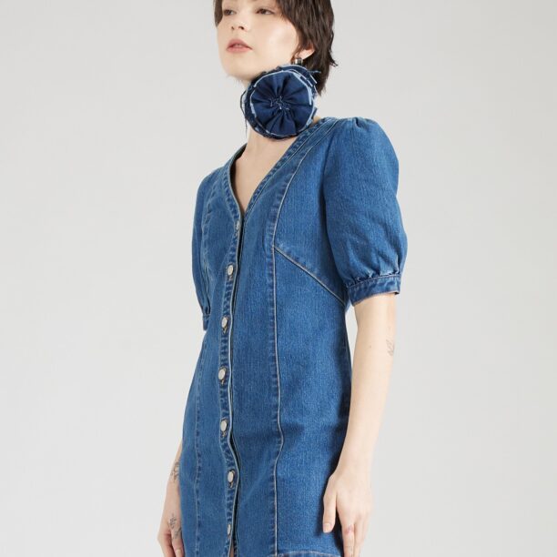 VERO MODA Rochie tip bluză 'MELODY'  albastru denim