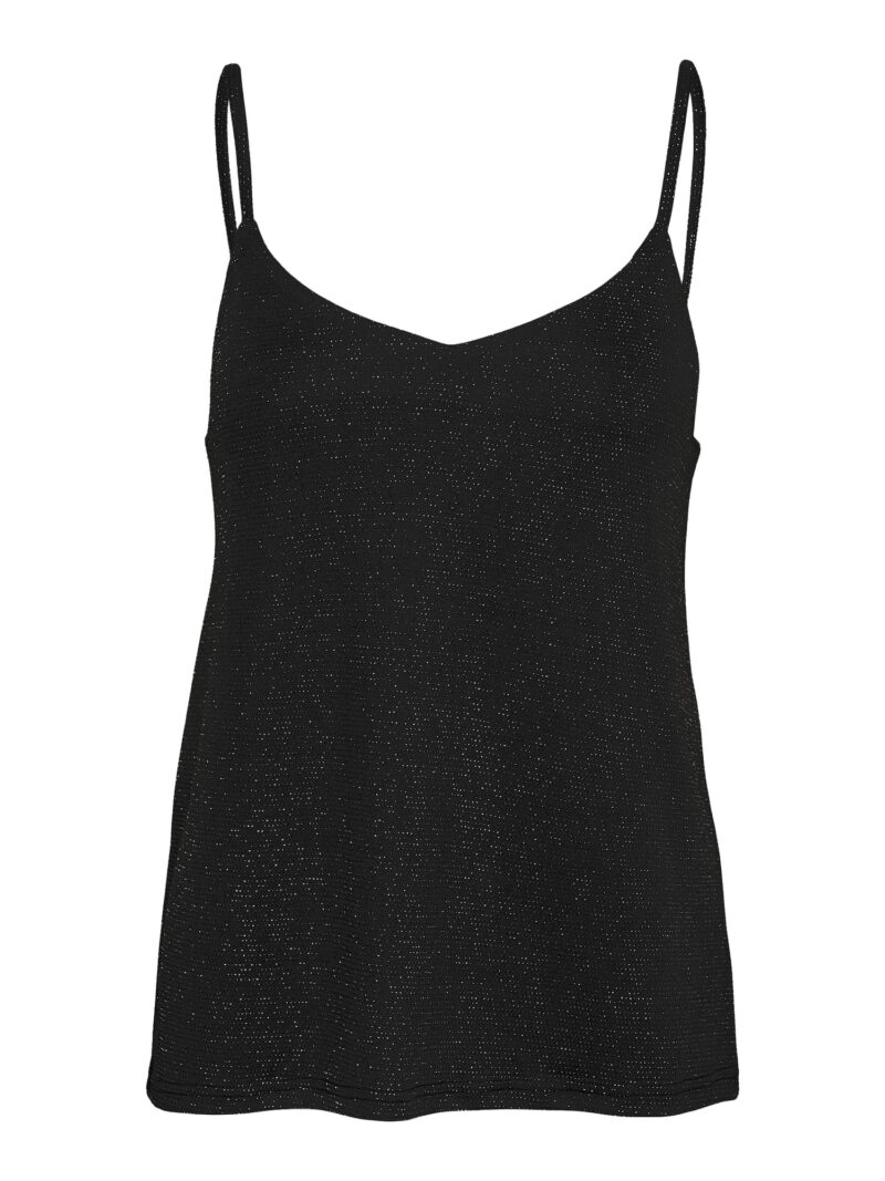 VERO MODA Top 'KANVA'  negru / argintiu