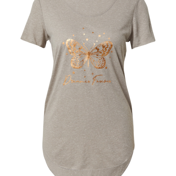 VERO MODA Tricou 'LUA'  bronz / gri deschis