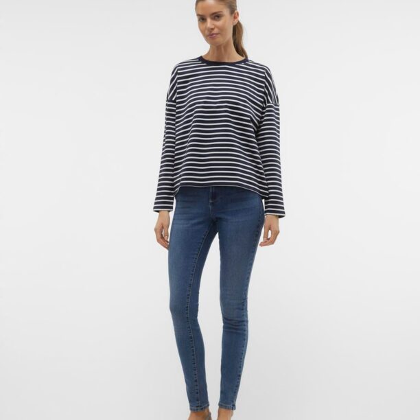 VERO MODA Tricou 'VMAbby'  bleumarin / alb preţ