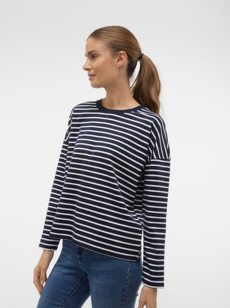 Preţ VERO MODA Tricou 'VMAbby'  bleumarin / alb