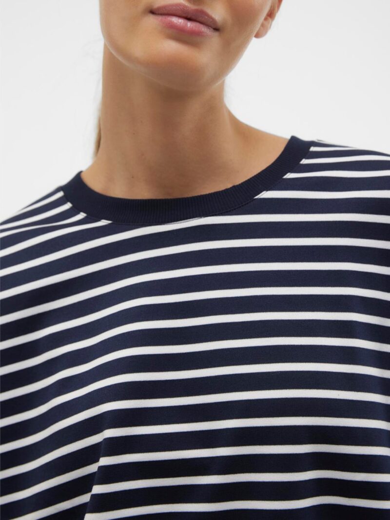 Original VERO MODA Tricou 'VMAbby'  bleumarin / alb