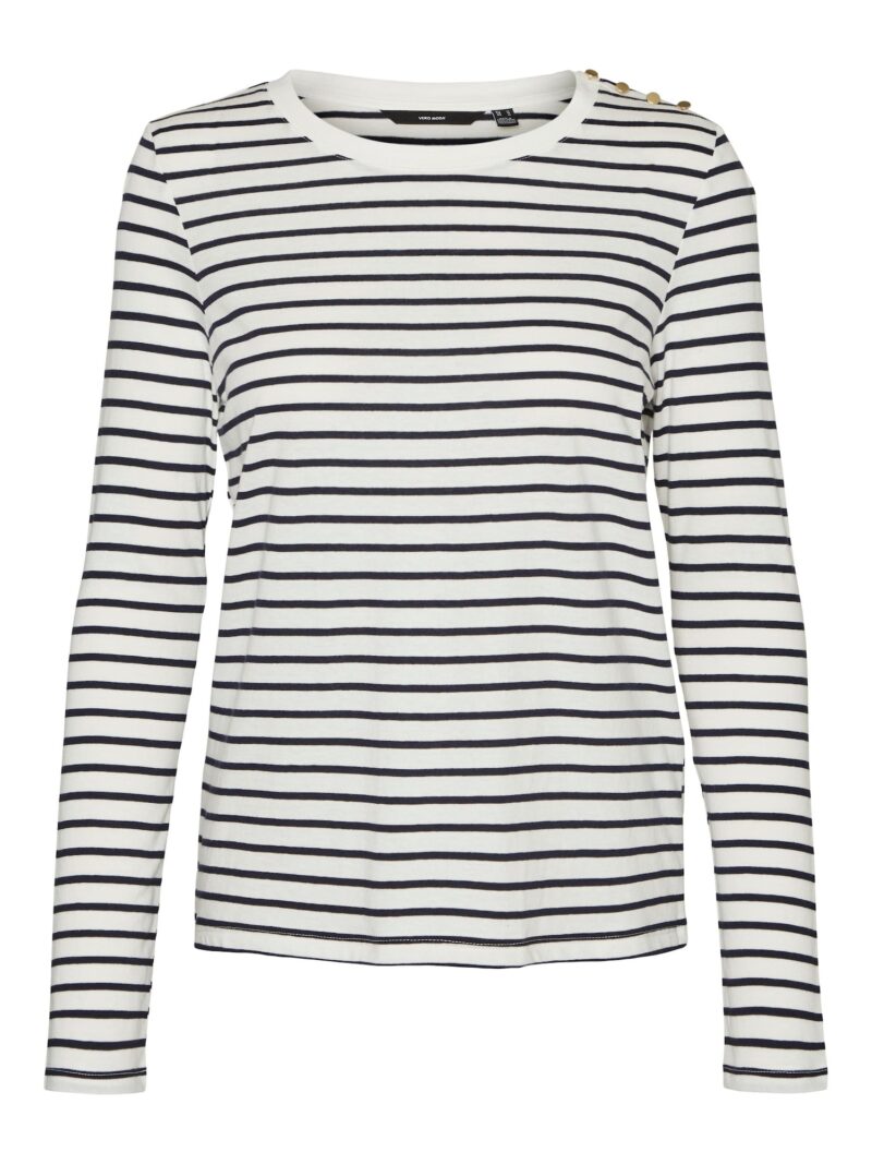 VERO MODA Tricou 'VMLEXIE APRIL'  negru / alb