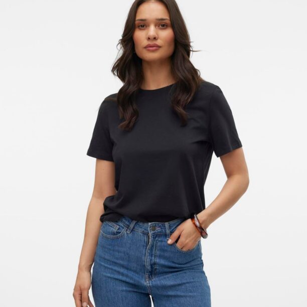 VERO MODA Tricou 'VMPaulina'  negru