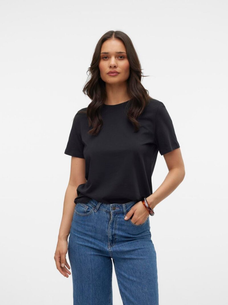 VERO MODA Tricou 'VMPaulina'  negru