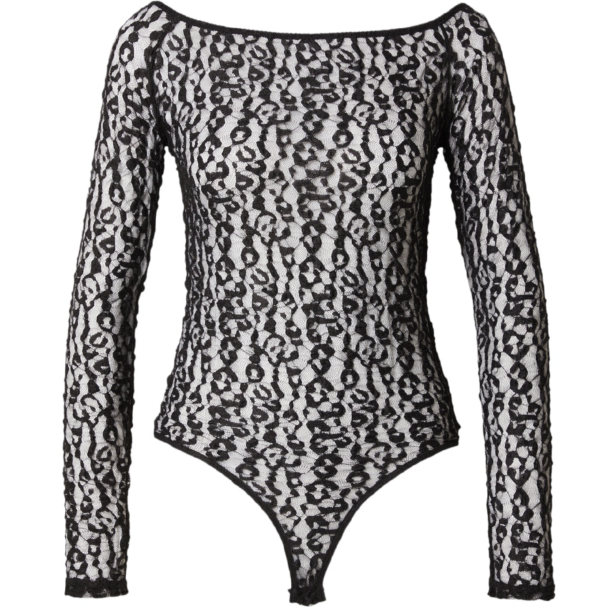 VERO MODA Tricou body 'Ebba'  negru