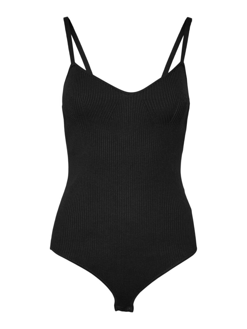 VERO MODA Tricou body 'WILLOW'  negru