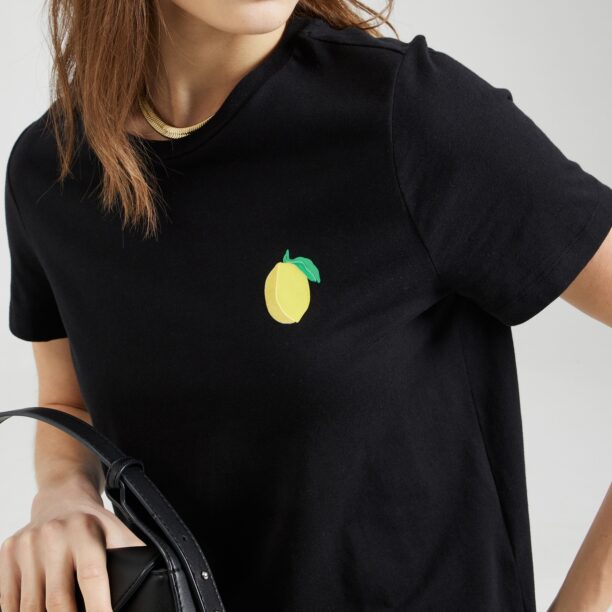 Preţ VERO MODA Tricou  galben citron / verde / negru