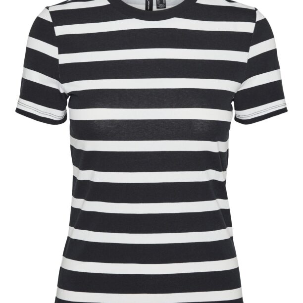 VERO MODA Tricou  negru / alb