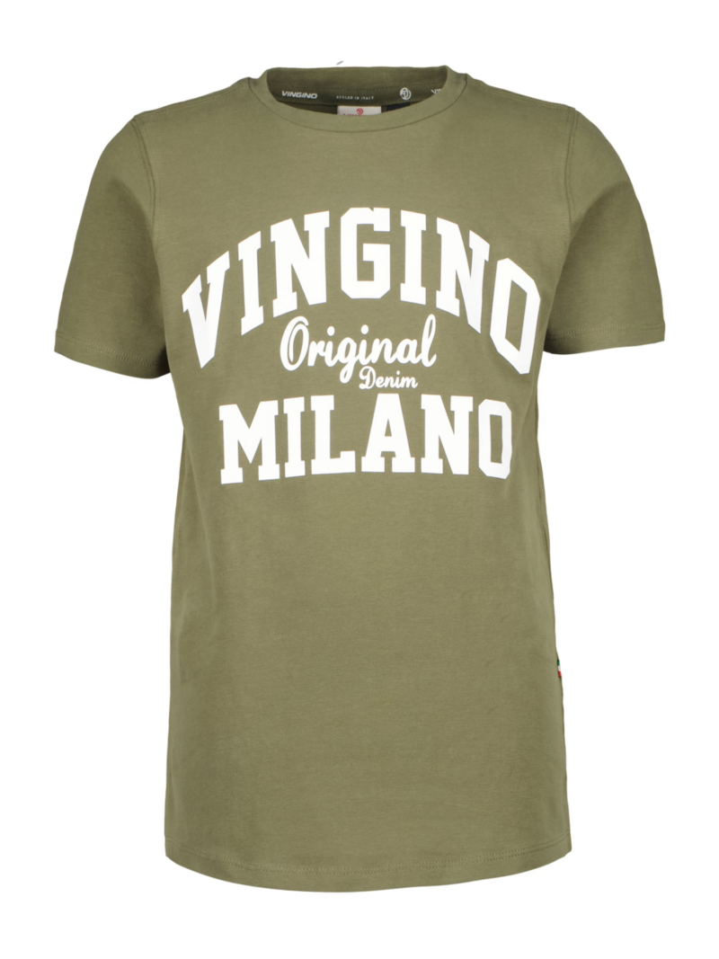 VINGINO Tricou  oliv / alb