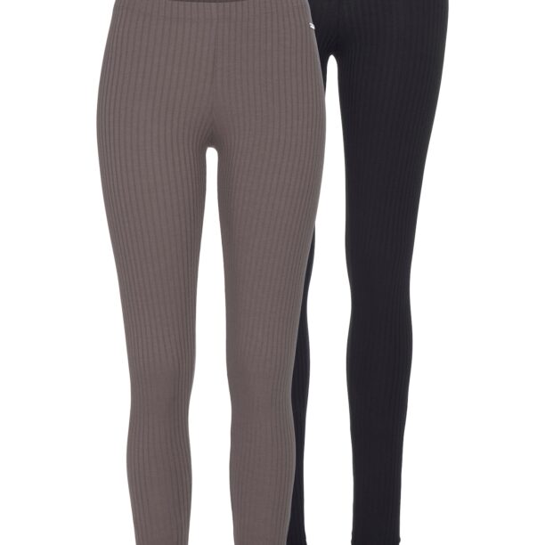 VIVANCE Leggings 'Vivance'  gri taupe / negru