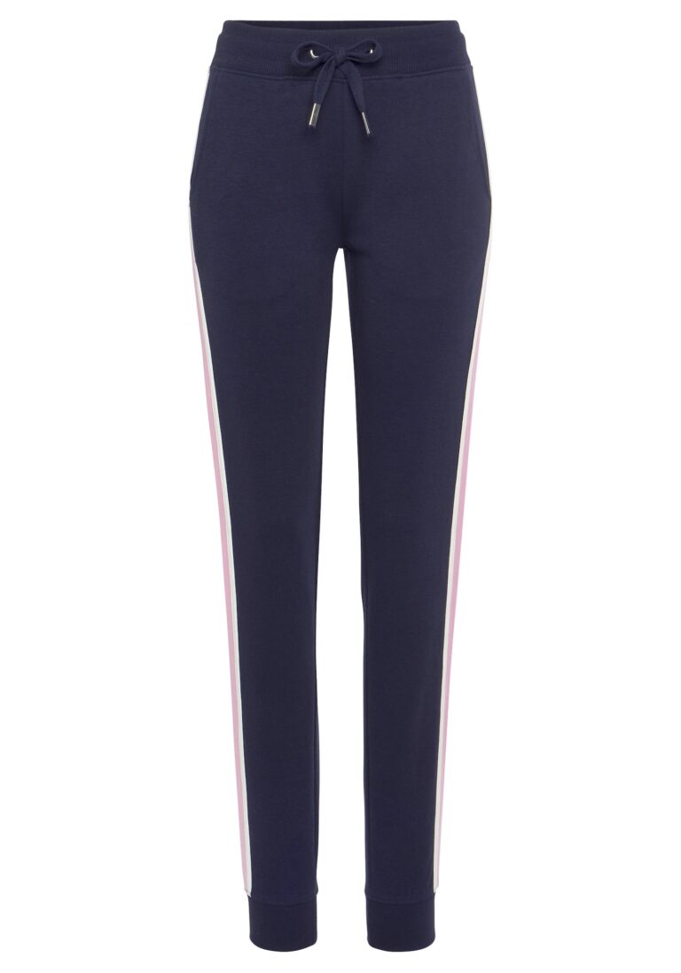 VIVANCE Pantaloni  bleumarin / roz