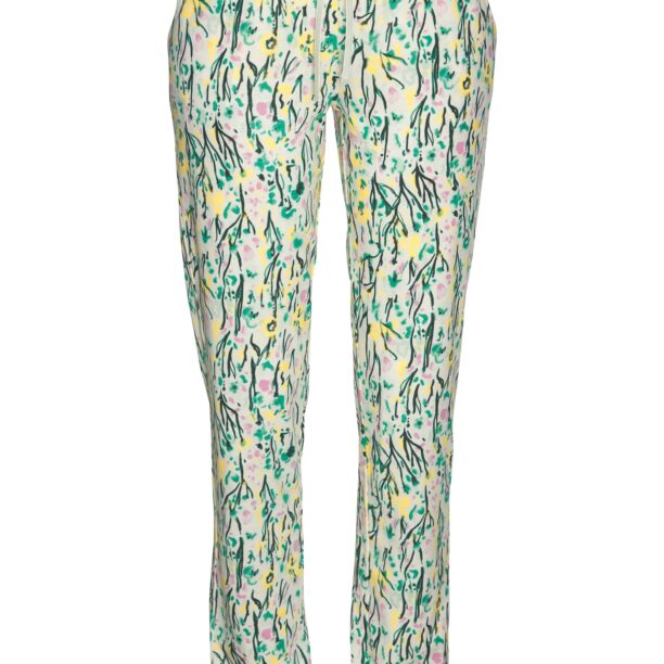 VIVANCE Pantaloni de pijama 'Dreams'  galben / verde / roz / negru / alb