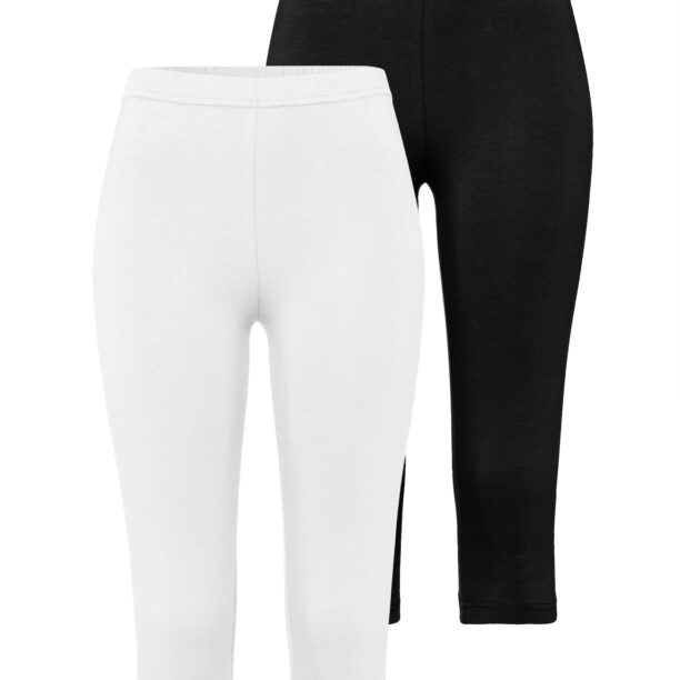 VIVANCE Pantaloni de pijama  negru / alb