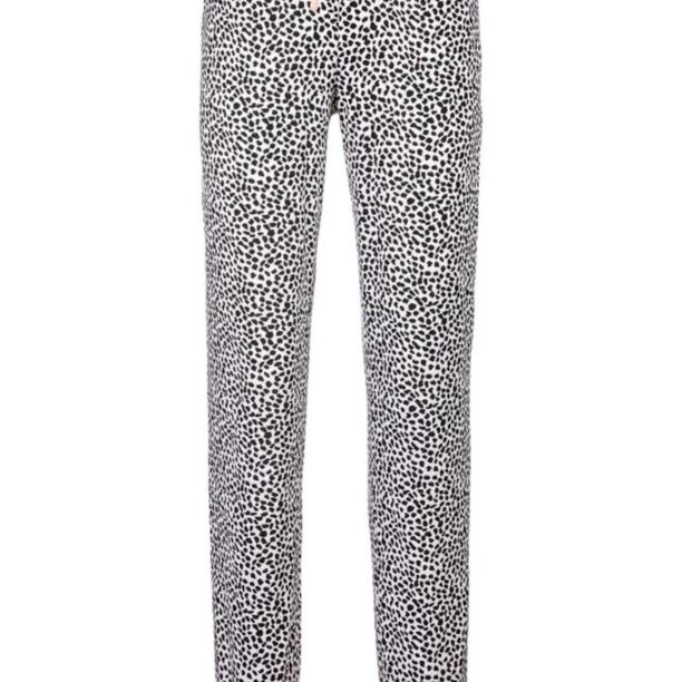 VIVANCE Pantaloni de pijama  roz / negru / alb