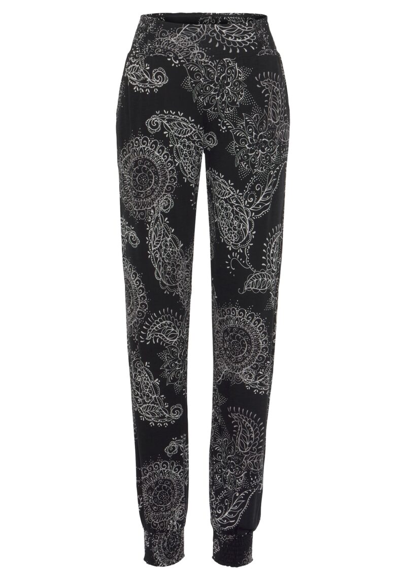 VIVANCE Pantaloni  negru / alb