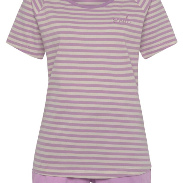 VIVANCE Pijama 'Dreams'  crem / lila